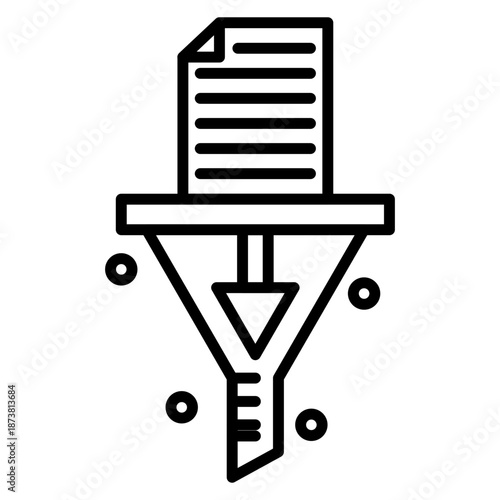 Data Filtering System Icon
