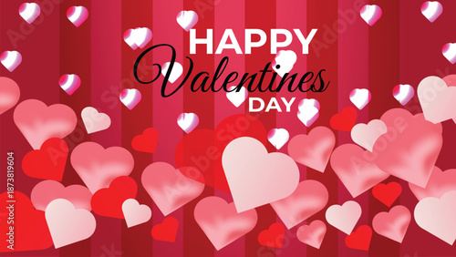 Happy valentines day greeting card