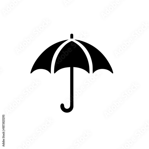 Colorful Rainy Day Umbrella Vector Illustration