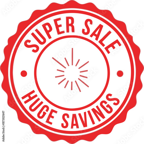 Super Sale Badge for Marketing Promotions