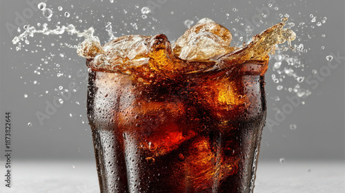 Bottle of soft drink isolat...