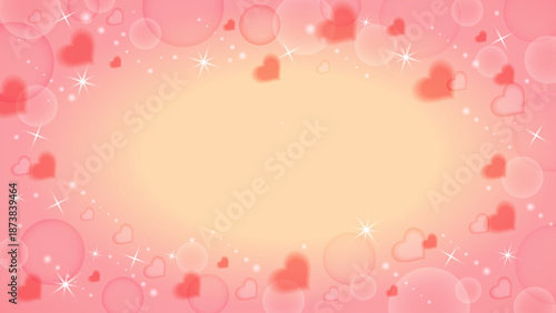 ハートの背景素材