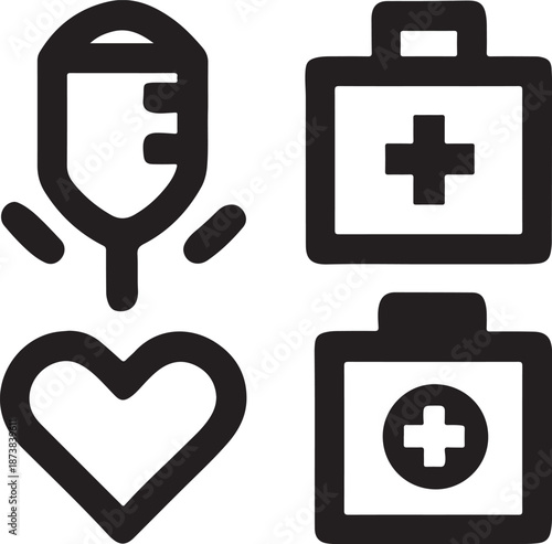 Sweet cupcake silhouette illustration with sprinkles and swirls for bakery shop branding