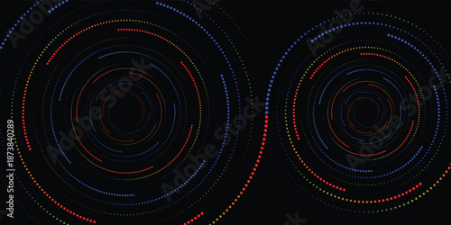 Abstract light trails, background illustration