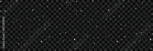 Falling snow overlay with transparent background realistic winter weather effect for holiday designs and seasonal graphics EPS Vector