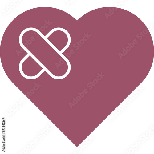 Heart with bandage