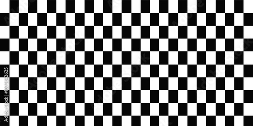Black and white checkered pattern, Checkerboard seamless pattern, vector, modern, eps10,