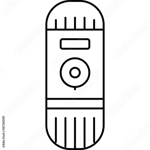 Icon of a compact digital voice recorder