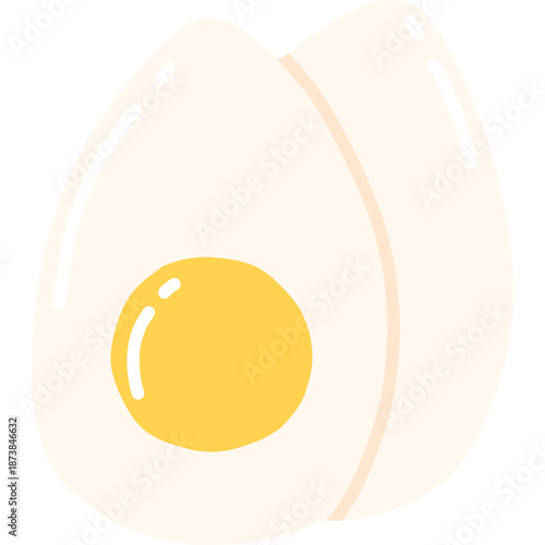 Illustration of a Boiled Egg