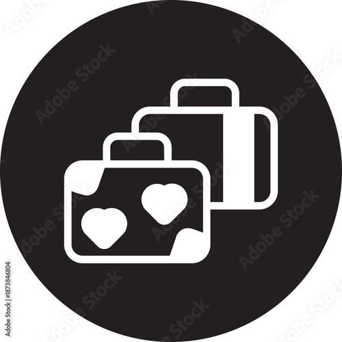 baggage glyph icon