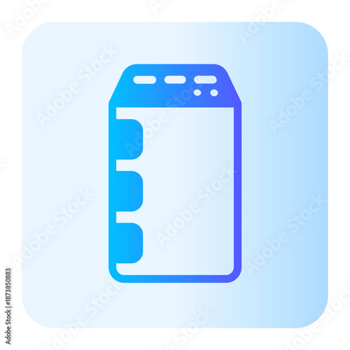 power bank gradient icon