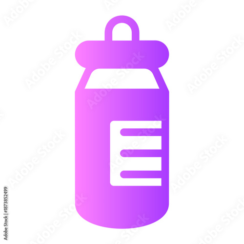 gas cylinder gradient icon