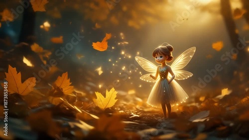 Leaflight Fairy at Autumn Dusk