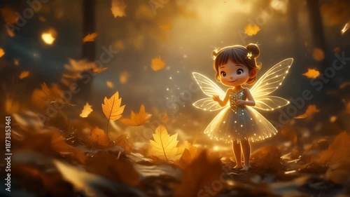 Leaflight Fairy at Autumn Dusk