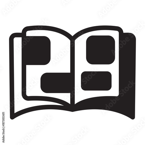 photo album glyph icon