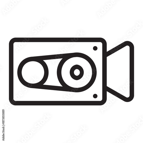 camcorder line icon