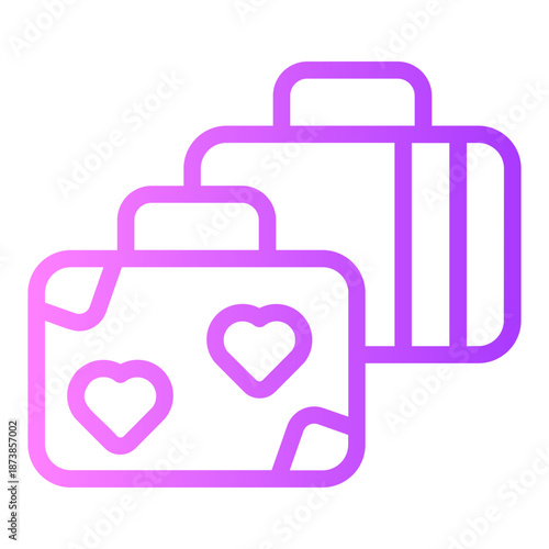 baggage gradient icon