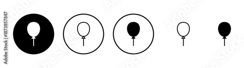 Balloon icon vector. Party balloon sign and symbol