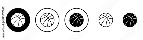 Basketball icon vector. Basketball ball sign and symbol