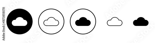 Cloud icon vector. cloud sign and symbol