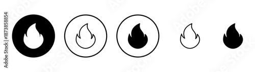 Fire icon vector. fire sign and symbol