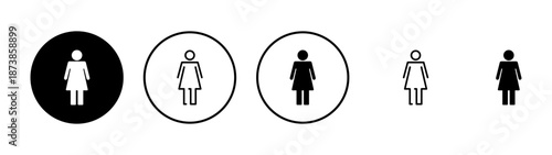 Female icon vector. woman sign and symbol