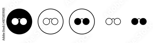 Glasses icon vector. Glasses sign and symbol