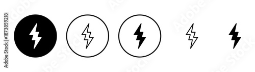 Lightning icon vector. electric sign and symbol. power icon. energy sign