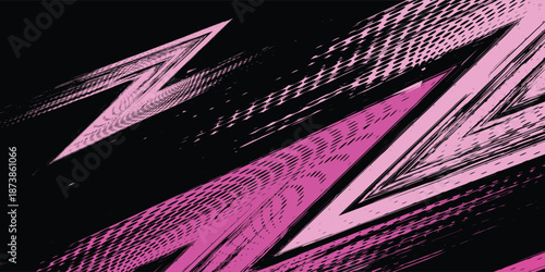 Abstract diagonal slashes in pink background vector for sports ,gaming, racing themes