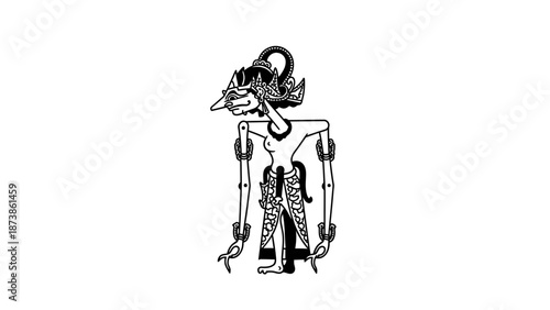 Mechanical being illustration showcasing robotic structure and artificial life form in a technical drawing style