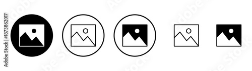 Picture icon vector. photo gallery sign and symbol. image icon