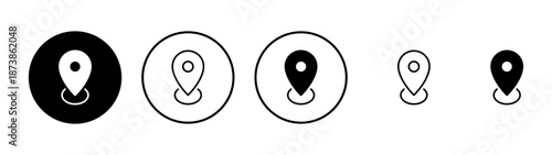 Pin icon vector. Location sign and symbol. destination icon. map pin