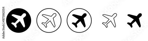 Plane icon vector. Airplane sign and symbol. Flight transport symbol. Travel sign. aeroplane