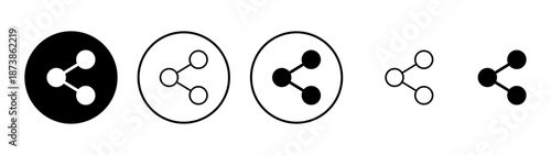 Share icon vector. Sharing sign and symbol