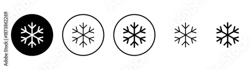 Snow icon vector. snowflake sign and symbol