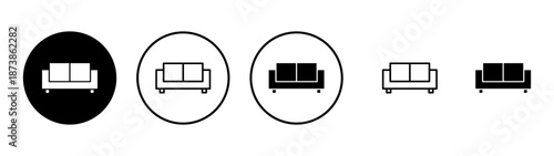 Sofa icon vector. sofa sign and symbol. furniture icon