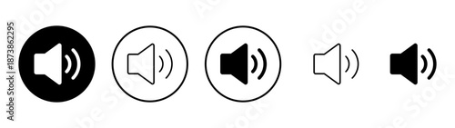Speaker icon vector. volume sign and symbol. loudspeaker icon. sound symbol