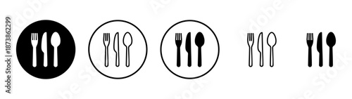 spoon and fork icon vector. spoon, fork and knife icon vector. restaurant sign and symbol