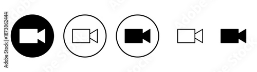 Video icon vector. video camera sign and symbol. movie sign. cinema