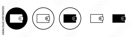 Wallet icon vector. wallet sign and symbol