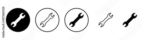 Wrench icon vector. repair icon. tools sign and symbol