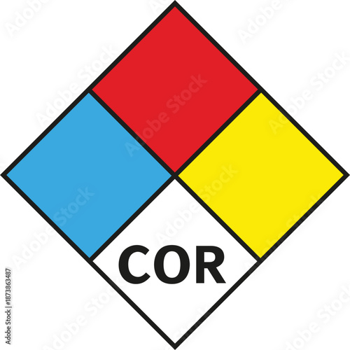 NFPA 704 COR Hazard Symbol