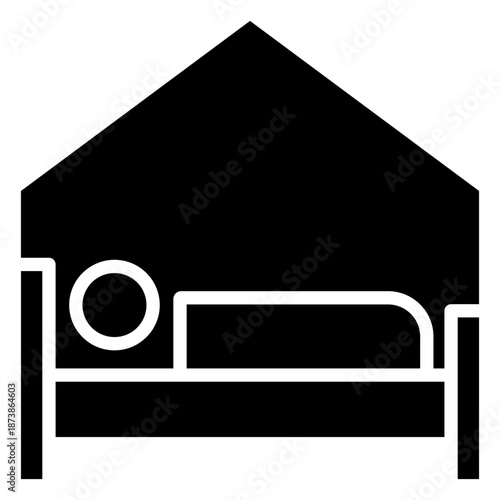 Hostel Glyph Icon