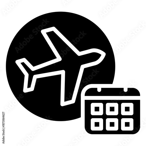 Booking Glyph Icon
