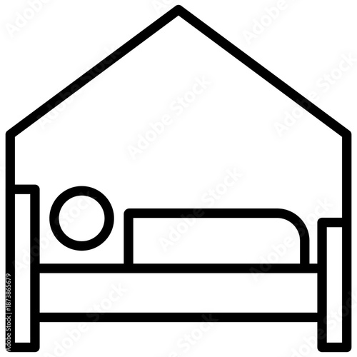 Hostel Outline Icon