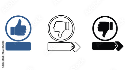 A set of social media reaction icons for feedback and engagement online