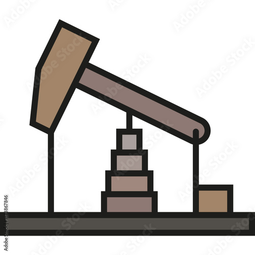 Oil Pumpjack Icon