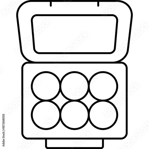 Open makeup palette icon