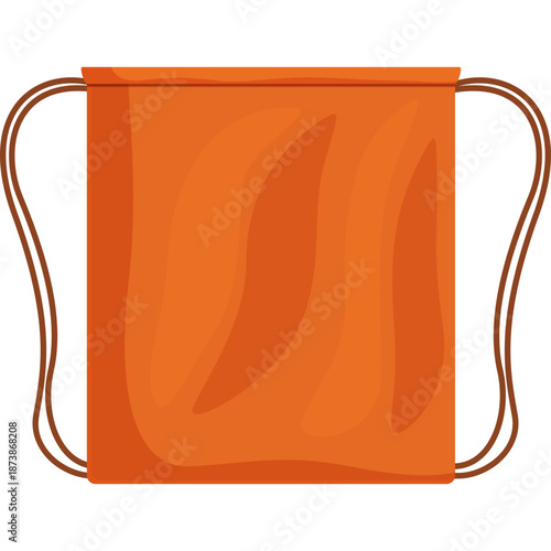 Orange drawstring backpack