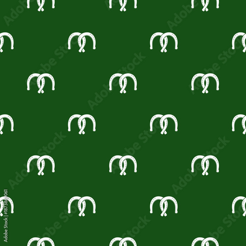 Horseshoes seamless pattern isolated  on color background